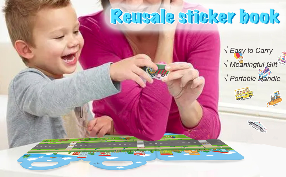 reusable sticker book