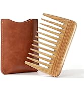 Onedor Handmade 100% Natural Green Sandalwood Hair Combs -Anti-Static Sandalwood Scent Natural Ha...