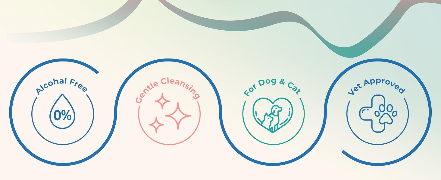 Pet glove wipes for dogs and cats support daily grooming, deodorizing and coat cleaning in one step