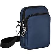 Keanoo Small Crossbody Bags for Women Men RFID Blocking Anti-theft Crossbody Purse with Locking Z...