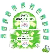 PocketPaks Mint Flavor Fresh Breath Strips,12×20-Strip Packs,Portable Pocket-Sized Oral Care Mout...
