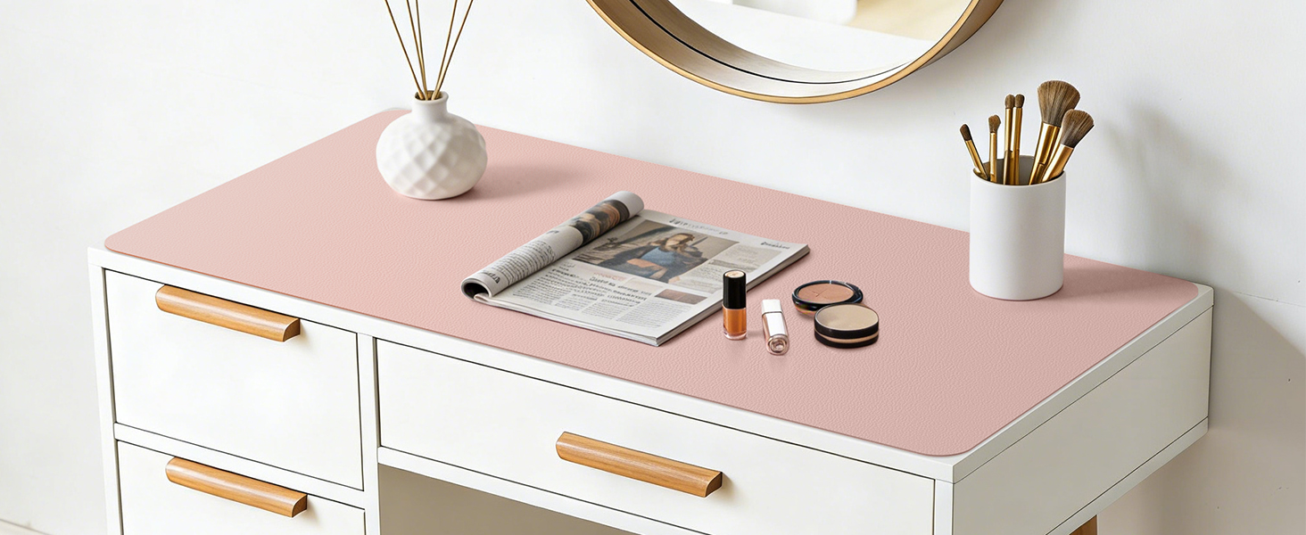 pink desk mat