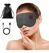 Heated Eye Mask Cordless, Ingeware Electric Eye Heating Pad for Dry Eyes Warm Eye Compress Mask w...