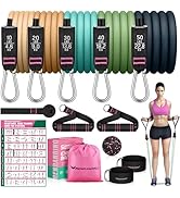 RENRANRING Resistance Bands for Working Out, 150LBS Exercise Bands, Workout Bands, Resistance Ban...