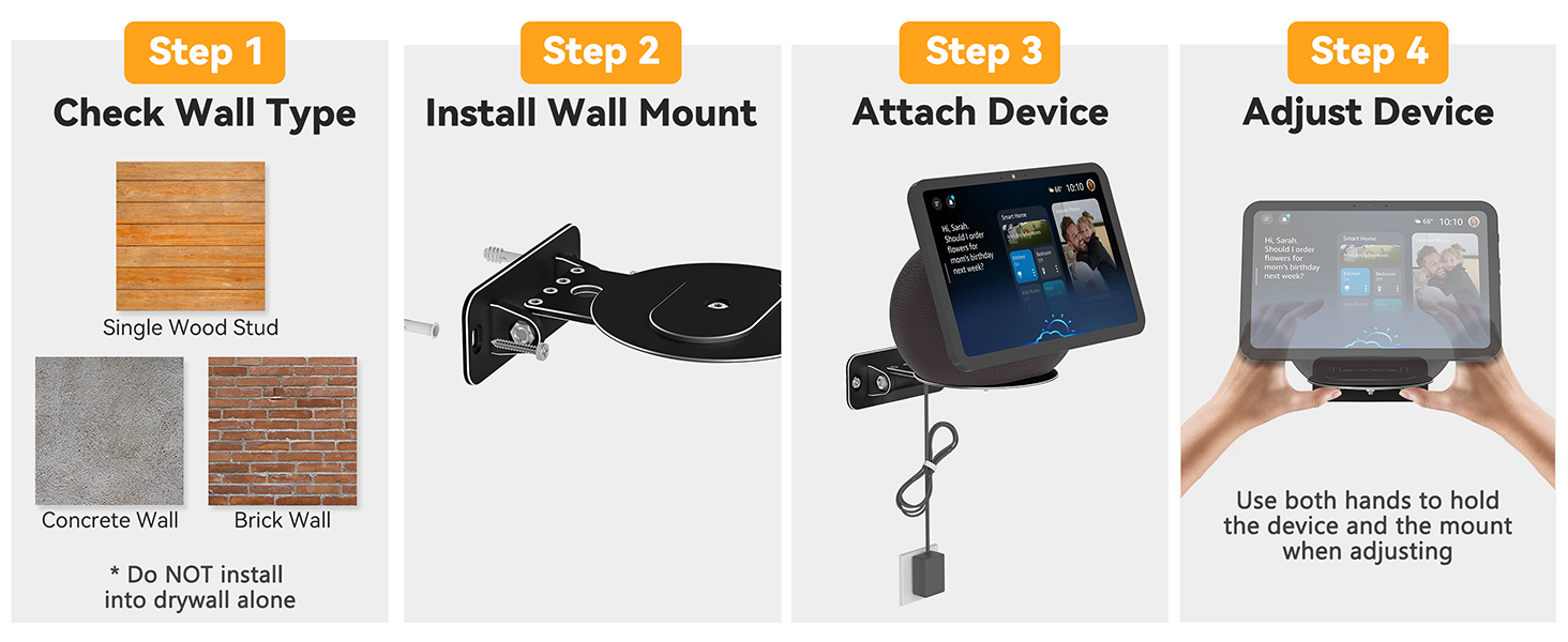 adjustable wall mount for echo show 8 and 11 _5