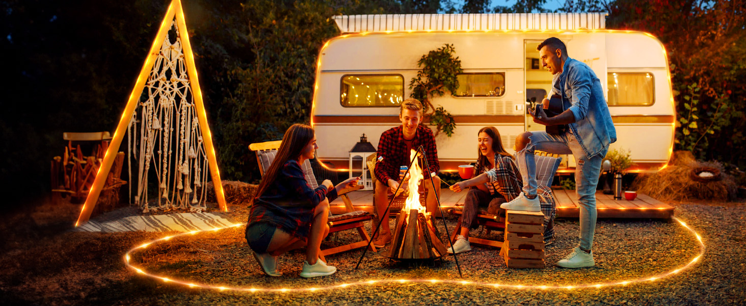 rope lights for camping