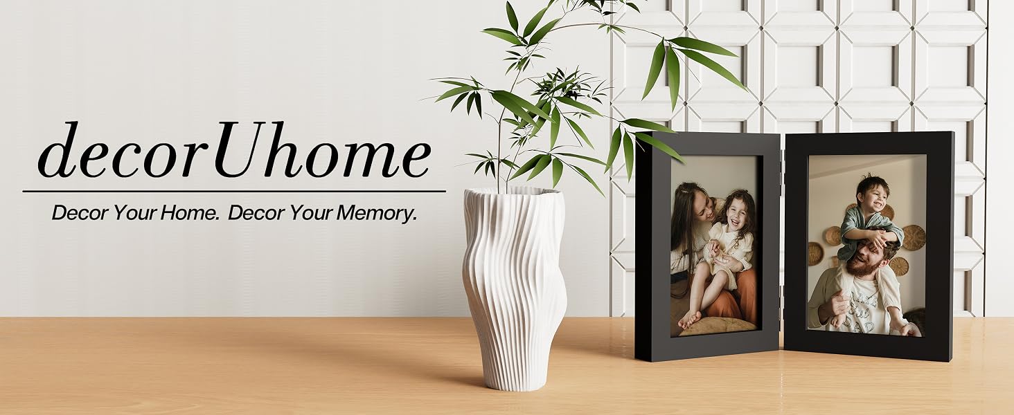 Double Picture Frame for Table or Shelf