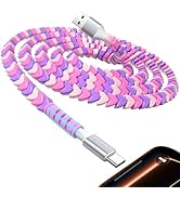 USB C Cable Beaded Cute USB-A Charger Cable for iPhone 17 17e 16e 16 15 for CarPlay USB to Type C...