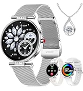 Smart Watch for Women 1.19” HD AMOLED Touchscreen Small Fitness Smartwatch with Bluetooth Call/DI...