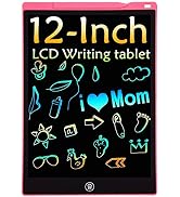 12-Inch LCD Writing Tablet for Kids Doodle Board, Electronic Sketch Drawing Tablet Drawing Pad Ac...