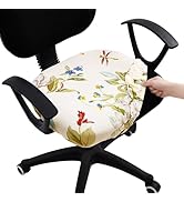 Smiry Printed Office Computer Chair Seat Covers, Stretch Fit Universal Desk Rotating Chair Cover ...