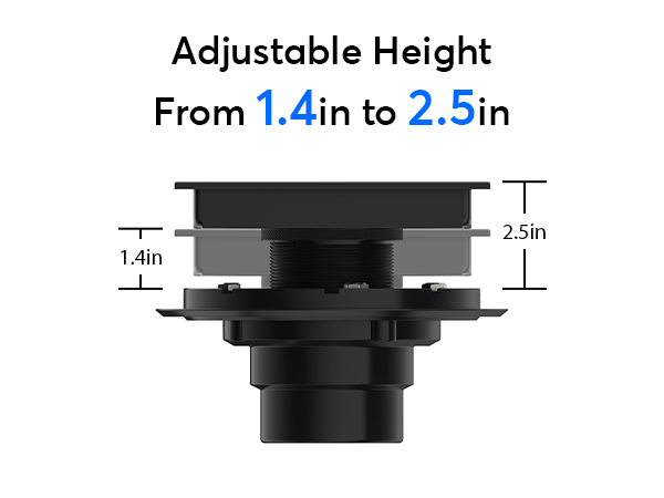 adjustable install height