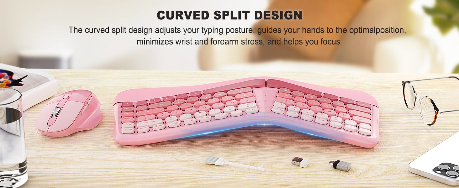 Ergonomic Wireless Keyboard