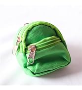 1Pc Green Mini Doll Backpack School Bag Model Dollhouse School Accessory for 1/6 Scale Dollhouse ...