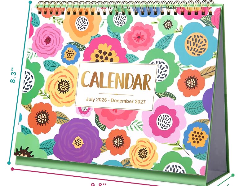 2026-2027 small desk calendar small calendar 2026-2027 desktop calendar