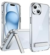 CEDO Kickstand for iPhone 15 Plus Case, 3-Way Adjustable with Metal Stand, Military-Grade Shockpr...