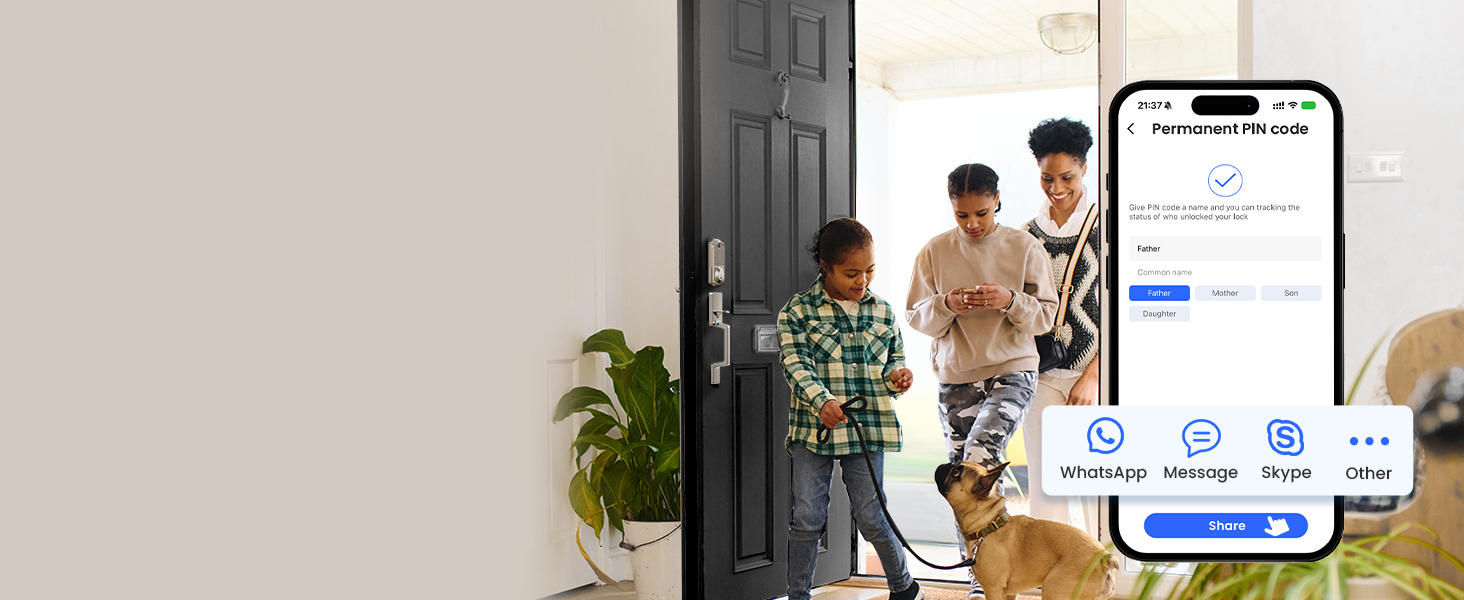 Veise Fingerprint Smart Door Lock