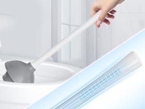 Toilet plunger and brush set