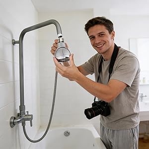 Instant Pressure Boost! 3" Chrome Shower Head, Aerated Spray,