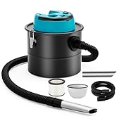 YOWMOFT Cordless Ash Vacuum, 4 Gallon Fireplace Ash Vacuum for Pellet Stoves, Pellet Stove Vacuum...