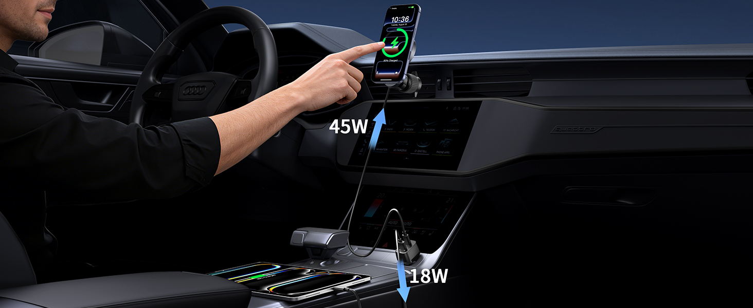 iphone car mount charger vent
