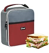 Tirrinia small insulated lunch bag, Compact Lunch box for Women Men, and Adults -Durable Lunchbox...