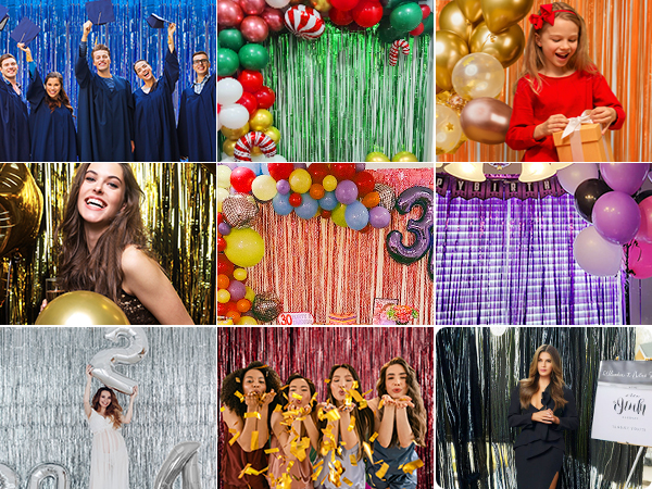 tinsel backdrop