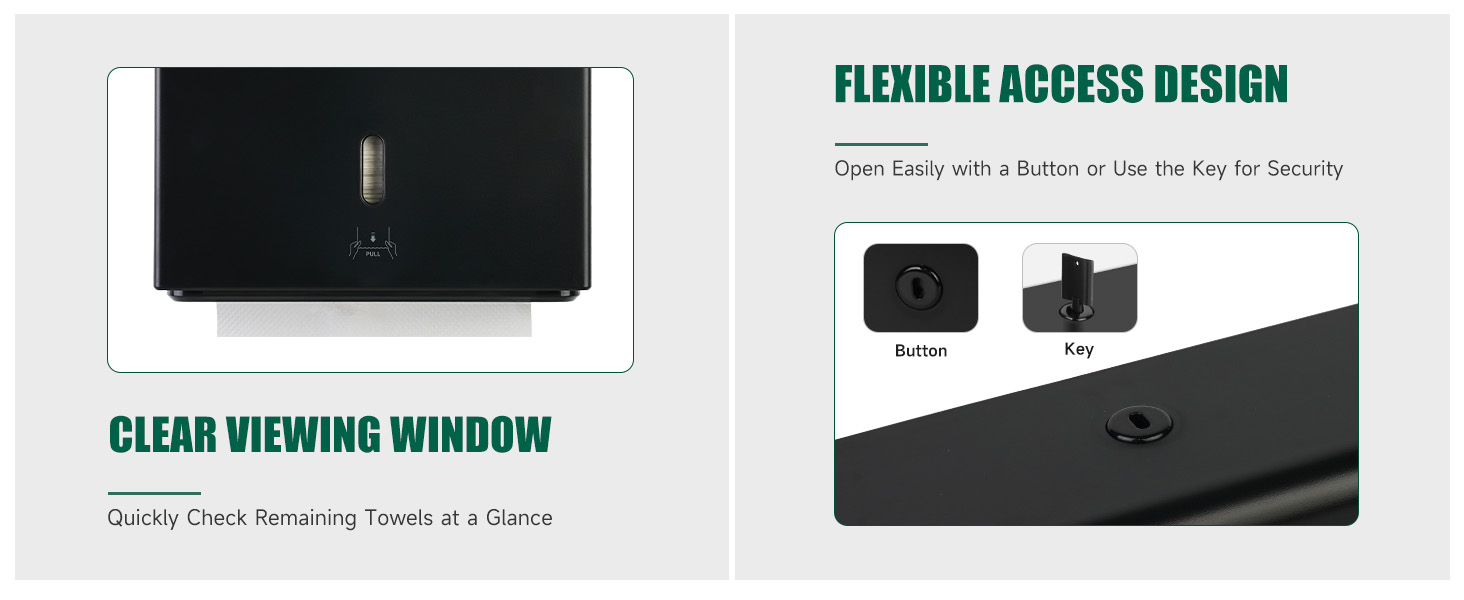 wall mounted paper towel dispenser