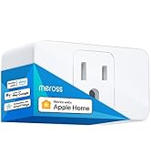 meross Smart Plug Mini, 15A & Reliable Wi-Fi, Support Apple HomeKit, Siri, Alexa, Echo, Google As...