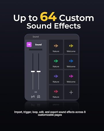 UP to 64 Custom Sound Effects