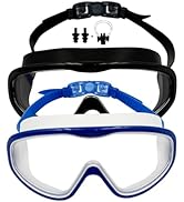 Yoocixu 2 Pack Swimming Goggles for Adults - Anti-Fog Protection Swim Goggles with Nose Cover for...