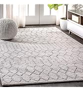 JONATHAN Y MOH101B-8 Moroccan Hype Boho Vintage Diamond Indoor Area Rug Bohemian Easy Cleaning Be...