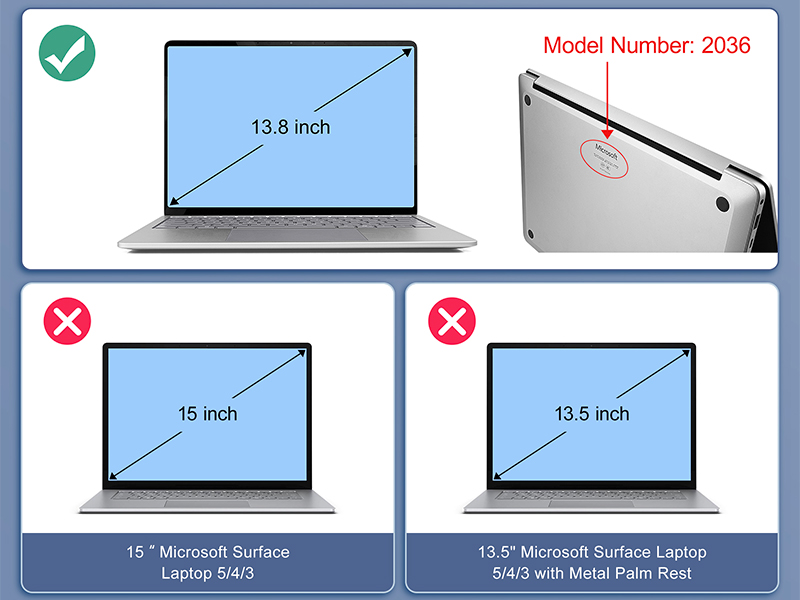 Microsoft Surface Laptop 13.8 inch Hard Shell Case
