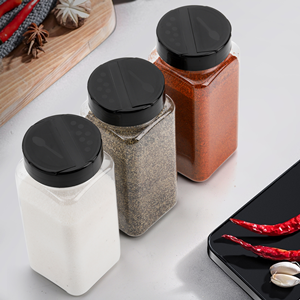 Plastic Spice Jars with Shaker/Pourer Lids