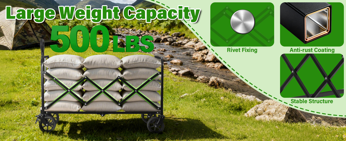 collapsible wagon cart