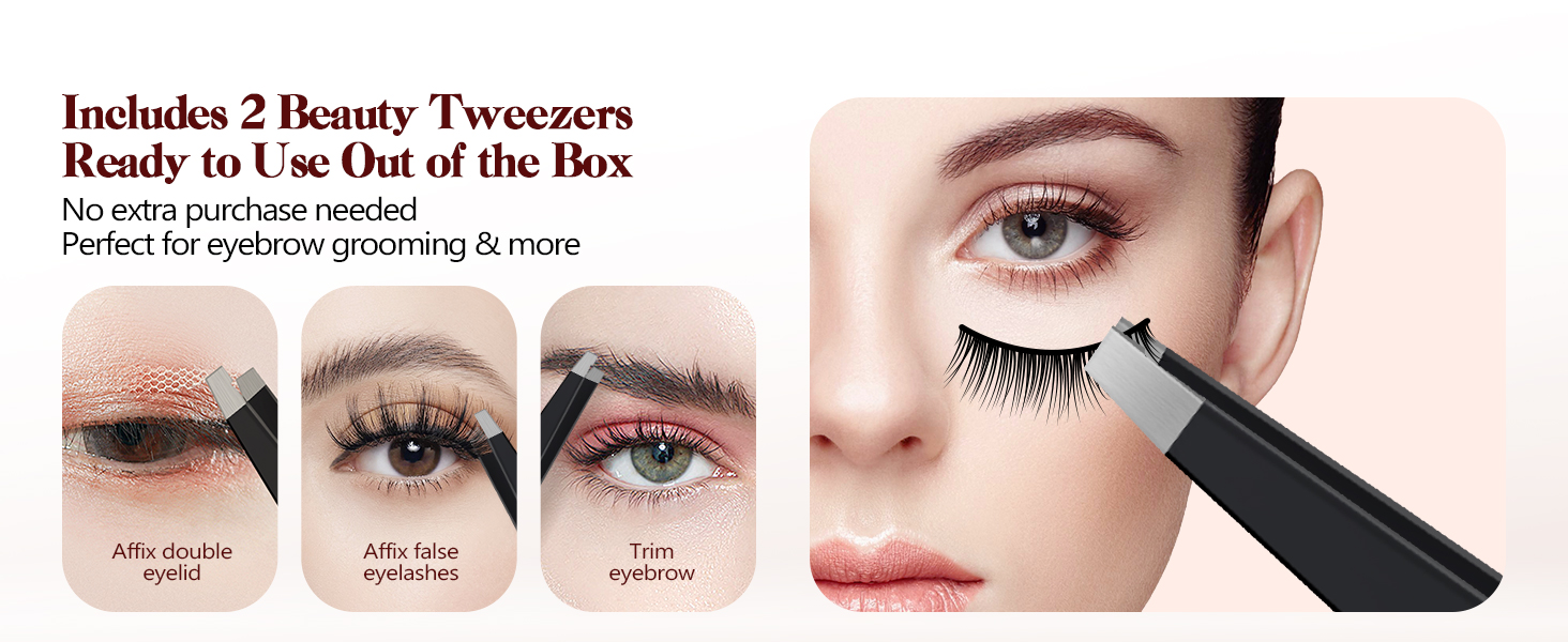 Makeup Mirror with Tweezers