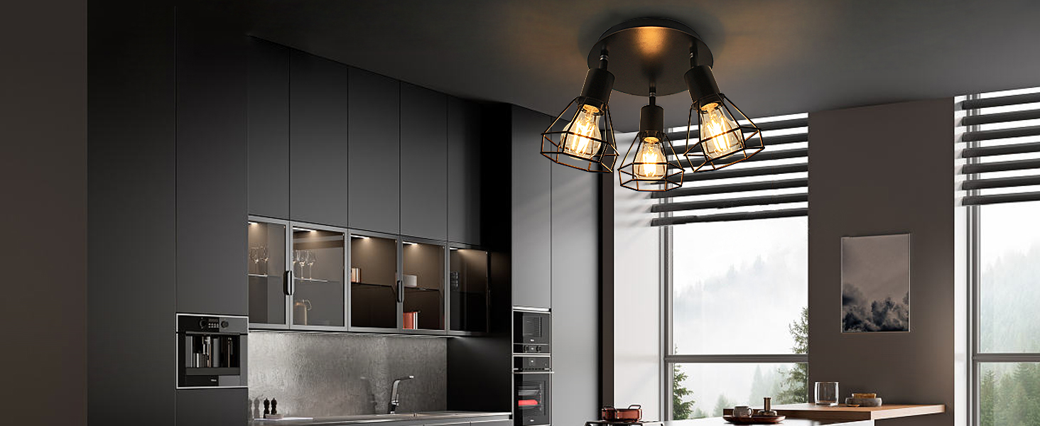 3-light track lighting