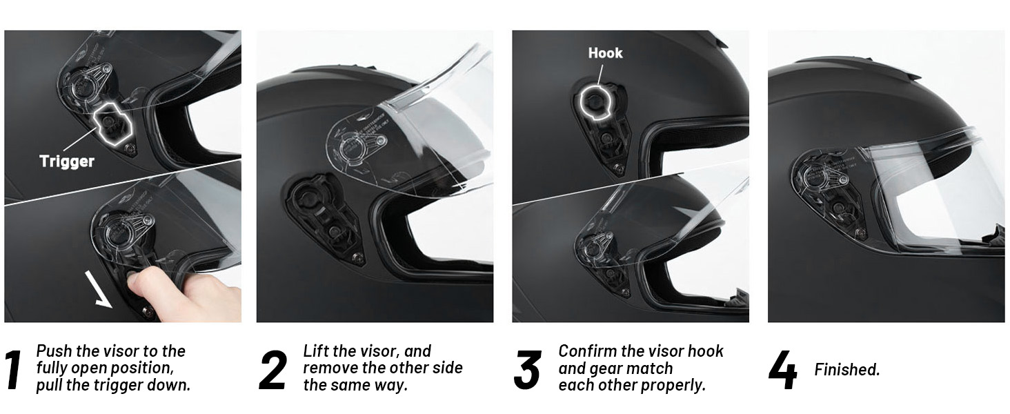 full face motorcycle helmet for adults