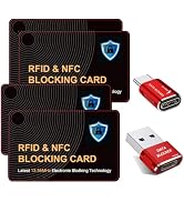 BUISAMG RFID Blocking Card, Credit Card Protector, One Card Protects Entire Wallet Purse, RFID/NF...