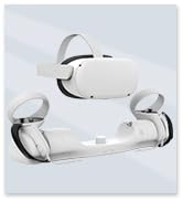 AMVR Upgraded Charging Dock for Meta/Oculus Quest 2, Headset Display Holder and Controller Mount ...