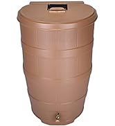 EarthWay 89016 50 Gallon Capacity Rain Barrel Water Collection System That Comes with a Brass Spi...