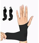 FVVWVV 2 Pcs Wrist Brace for Tendonitis, Adjustable Ultra-thin Wrist Compression Strap for Fitnes...