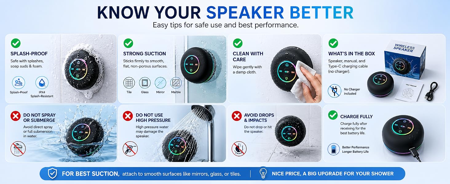 Know better about your bathroom speaker