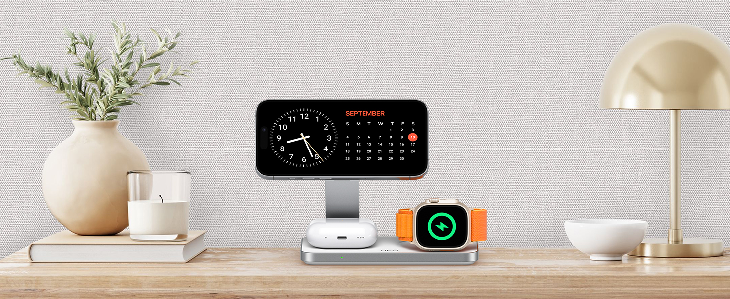 Foldable 3 in 1 Magnetic wireless charger