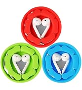 Earbud Case Holder 3 Packs Earphone Wired Headphone Organizer Wrap MAIRUI Silicone Magnetic Wire ...