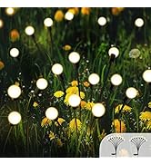 8 LED Solar Powered Firefly Lights, Solar Light Outdoor Waterproof, Sway by Wind, Swaying Garden ...
