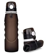 Valourgo 35 oz Collapsible Water Bottle, Large bpa Free Travel Water Bottle Reusable Water Bottle...