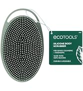 EcoTools Silicone Body Scrubber, for Gentle Cleansing & Exfoliating, 2-in-1 Silicone Scrubber & B...