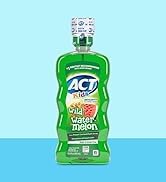 ACT Kids Anticavity Fluoride Rinse Wild Watermelon 16.9 fl. oz. Accurate Dosing Cup, Alcohol Free