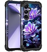 Miqala for Galaxy S24 Plus 5G Case,Glow in The Dark Three Layer Heavy Duty Shockproof Full Protec...